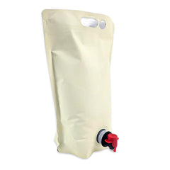 5L Blank Eggshell Stand Up Bladders with Tamper Sealed Tap