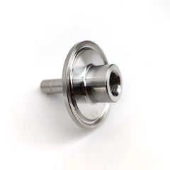 Carbonation Stone Adapter 2 Inch clamp x 1/4' thread x 9.5mm duotight barb