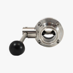1.5" Tri Clamp stainless butterfly valve