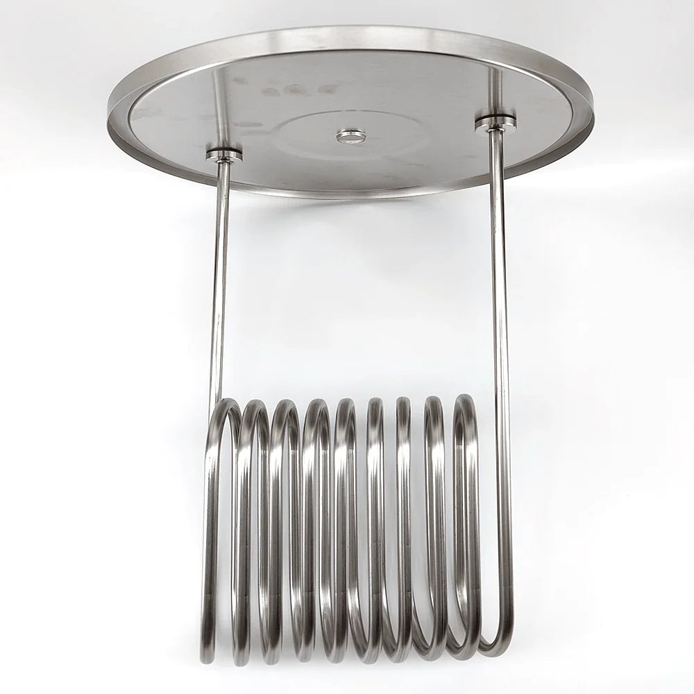 32L Stainless Steel Conical Fermenter Lid with SS 1/2 Inch BSP Male Glycol Cooling/Heating Coil