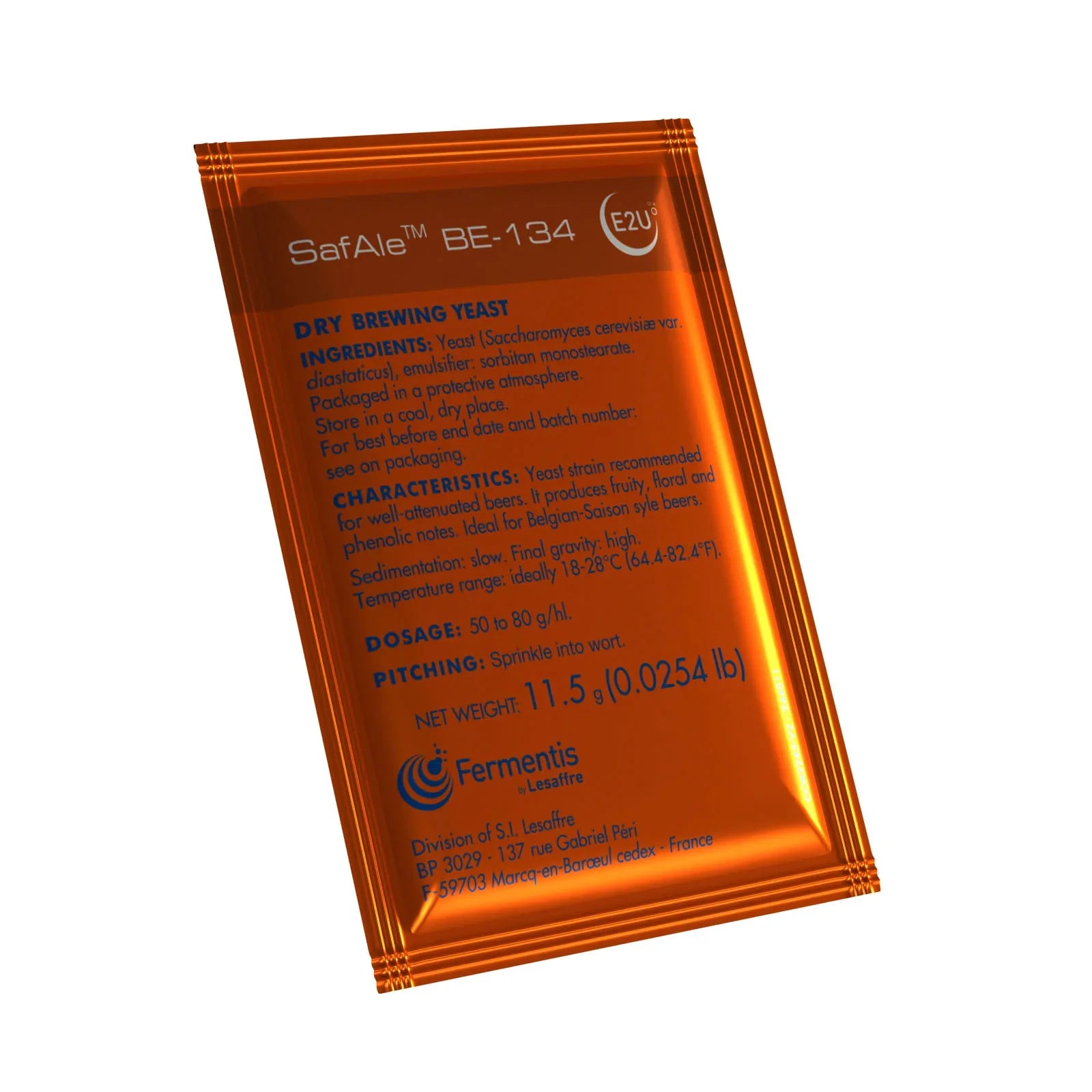 Fermentis Safale BE-134 Yeast 11.5g