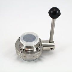 1.5" Tri Clamp stainless butterfly valve