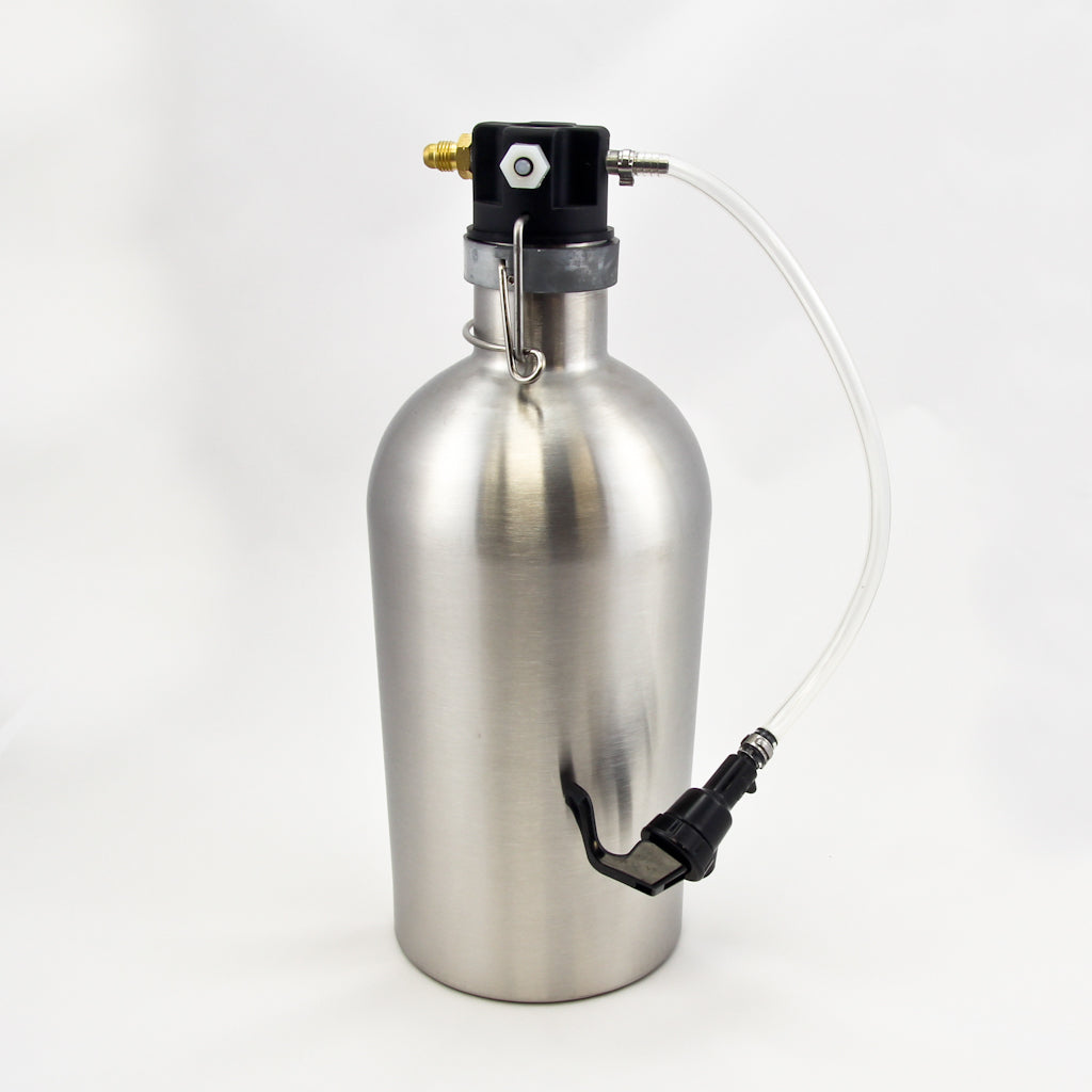 Growler dispense fitting
