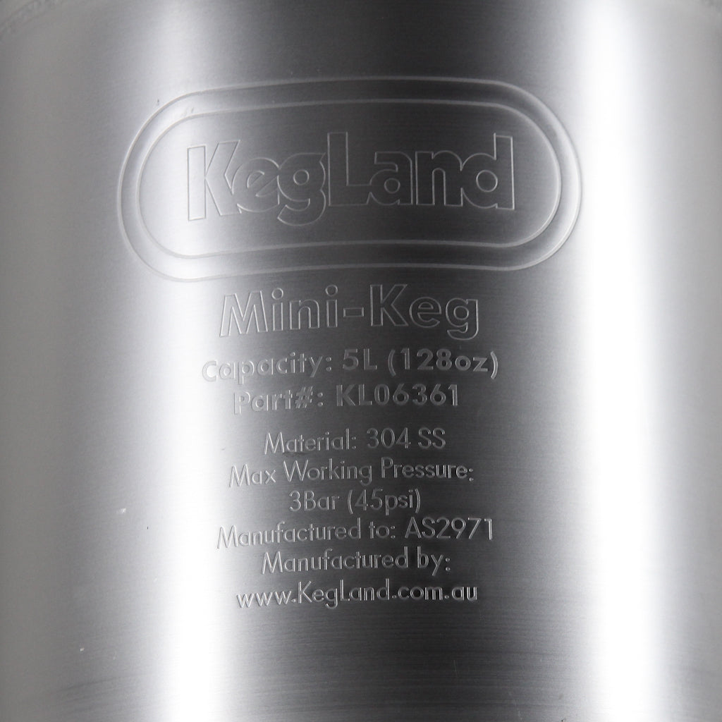 5L Kegland MiniKeg optional Ball Lock Lid