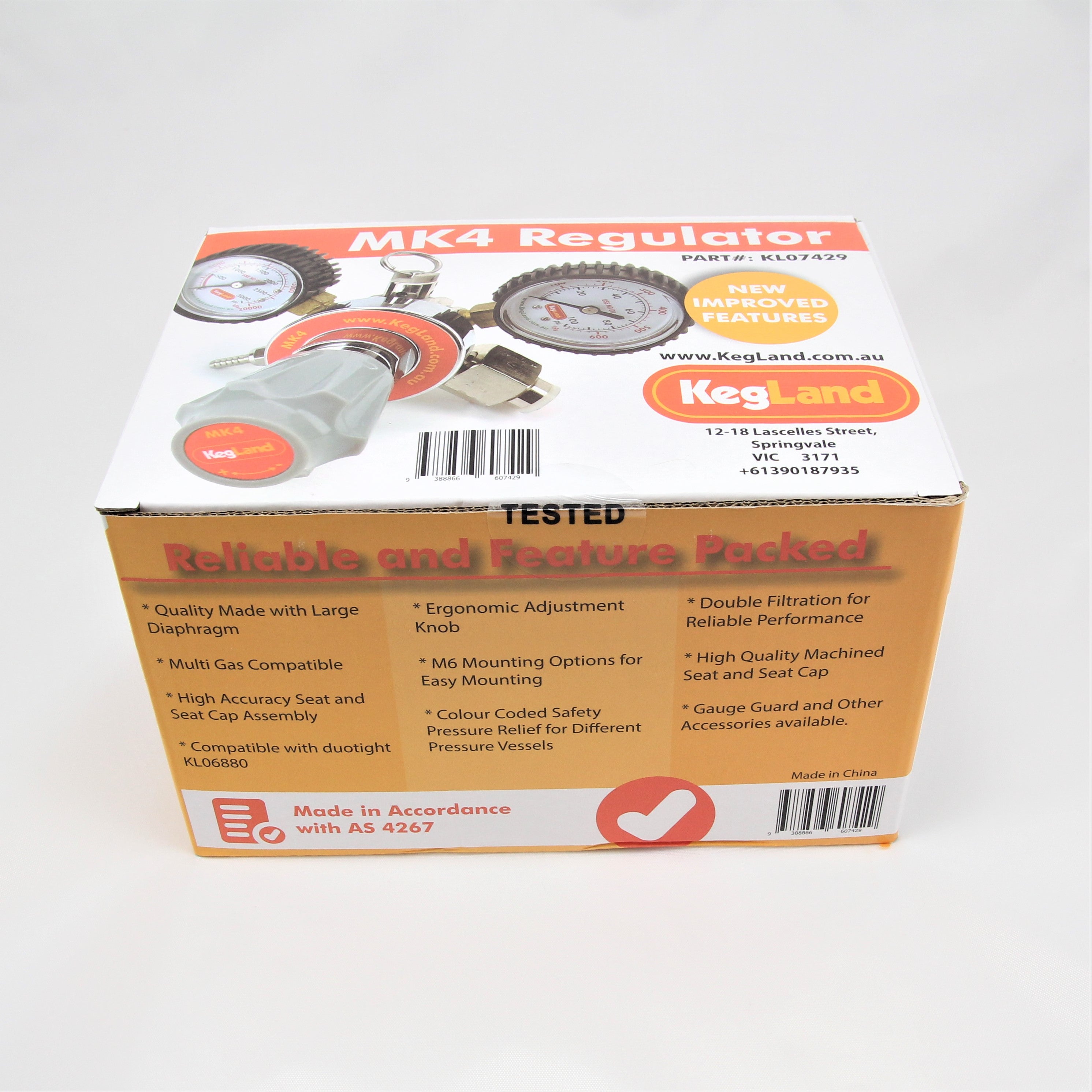 Kegland Mk4 Beverage CO2 Regulator