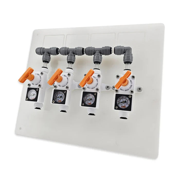 4 Way 8mm In-Line Regulator Manifold Board Kit