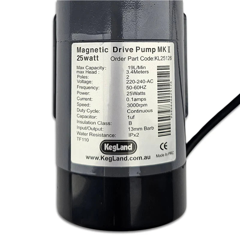 Brewzilla 65L upgrade 25W Pump