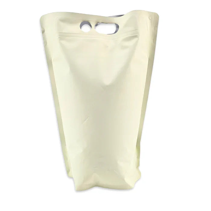 5L Blank Eggshell Stand Up Bladders with Tamper Sealed Tap
