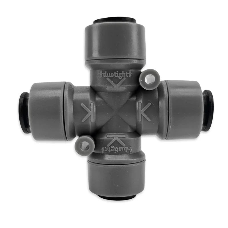 duotight - 8mm (5/16)Female - X Cross Adaptor / Splitter