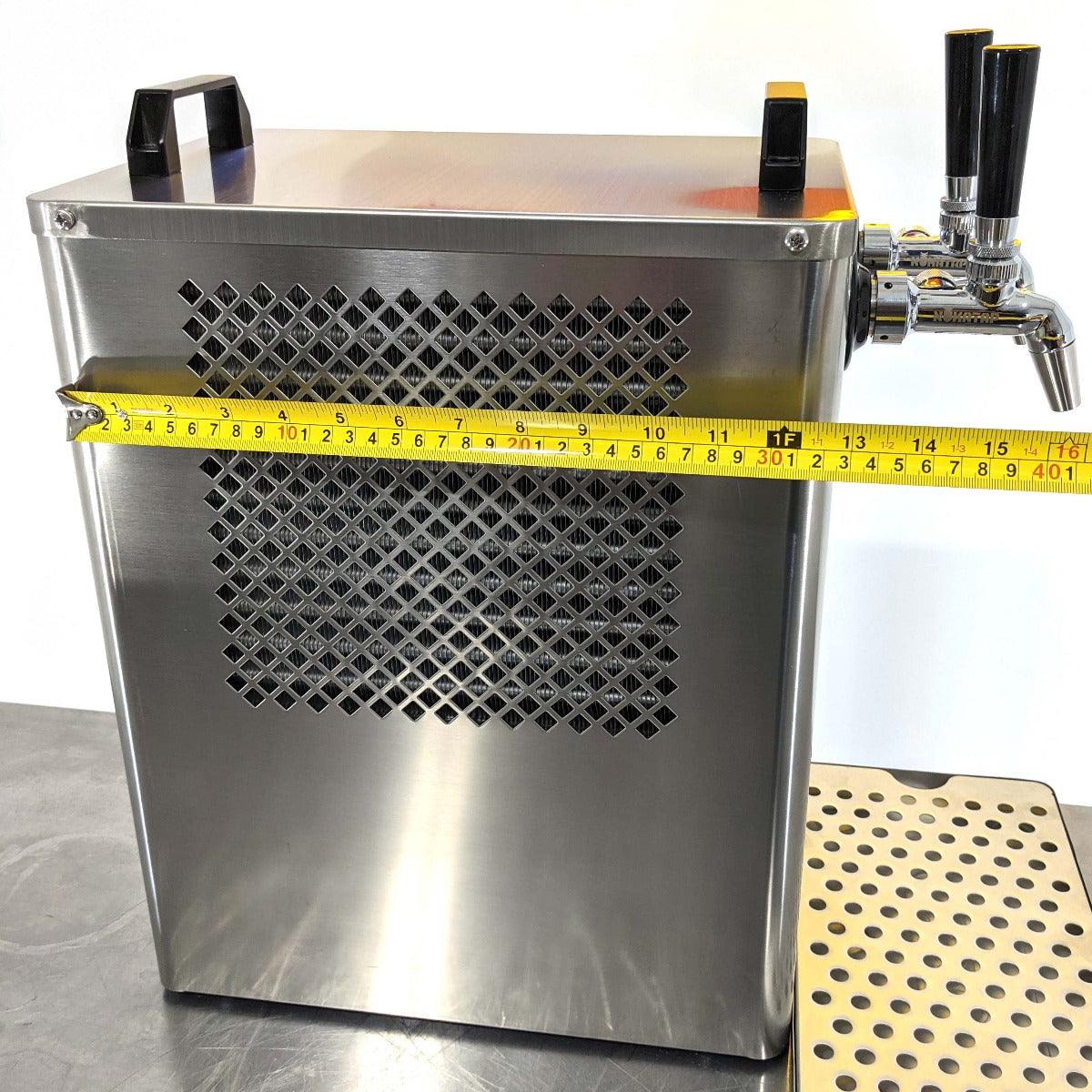 Benchy - Carbon - Double Taps Bench Top Keg Dispenser (Stainless FC Taps)12v/ 24v/240V