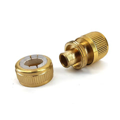 Brass Female Garden Hose Connector x 12mm - 1/2'' Grip Hose Connector