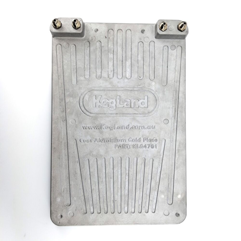 Kegland Cast Aluminium Cold Plate - Two Circuit/Lines