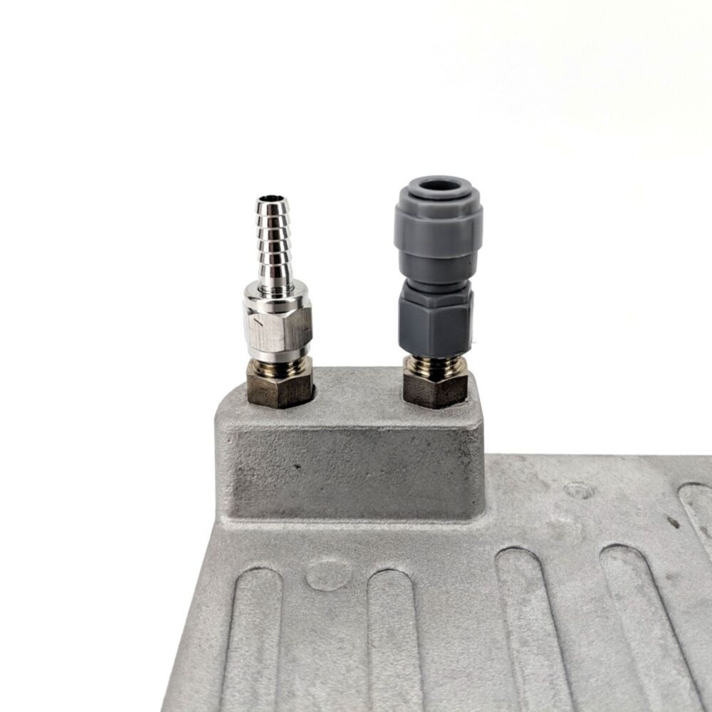 Kegland Cast Aluminium Cold Plate - Two Circuit/Lines