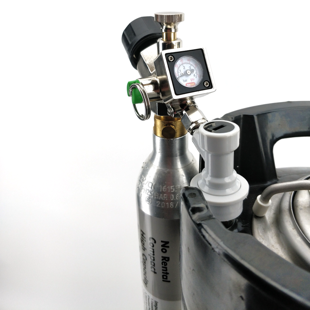 KegLand Mini 360 Core Actuator Regulator - Sodastream & 16g Bulb Compatible