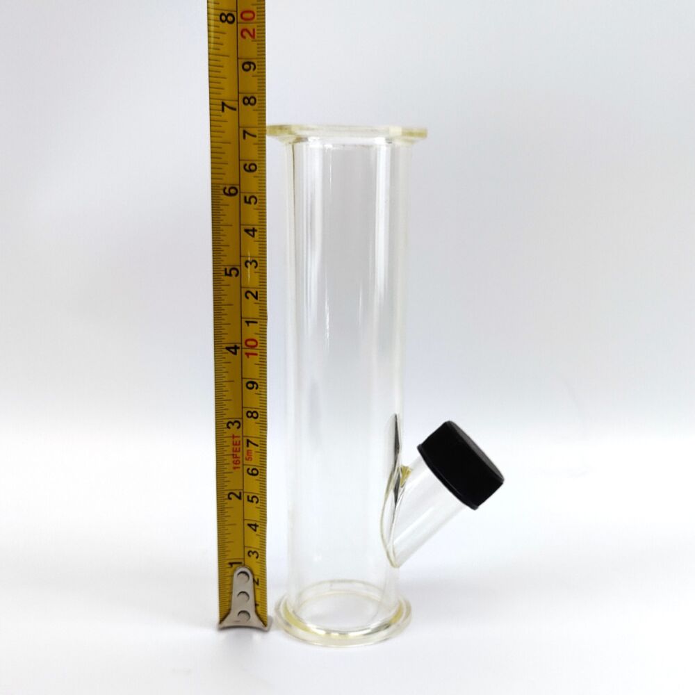 1.5" Tri-Clover - Hop Bong - Sight Glass with Black Bottle Cap
